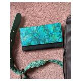 Leather Handbags Bundle - Teal, Green & Black Purses & Wallet