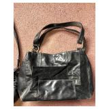Nine West Fringe Leather Hobo Bag - Black Tote with Wallets & Harley-Davidson Card Holder