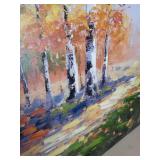 Autumn Birch Forest - Impressionist Landscape on Canvas