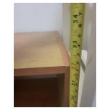 White 5-Tier Slatted Ladder Shelf & Brown Wood 3-Shelf Storage Shelf