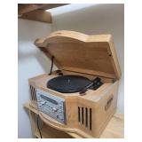 Sylvania Wood Compact Component System With Turntable & AM/FM Radio