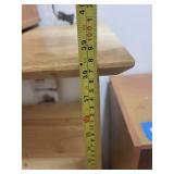 Bookcase - Oak Wood 4-Shelf Display Shelf Unit