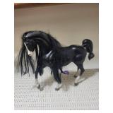 Toy Horses (Lot of 2) - vintage Plastic Horse Figures with Long Manes.