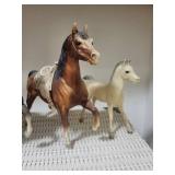 vintage toy Horse Figurines - Decorative Plastic Horses with Saddles (Assorted Colors)