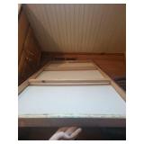 Abstract Painting on Canvas - Multicolor Block Composition with Reds & Blues