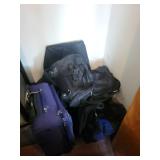 Floral Pattern Upright Suitcase - Luggage Set