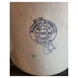 Buckeye Pottery Co Blue Ribbon Brand Macomb IL Ceramic Jug 5