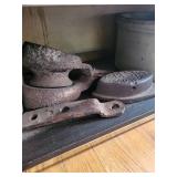 Vintage White ceramic pots and irons