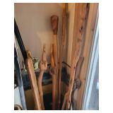 collection of wood Walking Canes