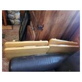 Wood Folding Nesting Tables - 4-Piece Set (Lot of 4)