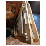 Wood Folding Nesting Tables - 4-Piece Set (Lot of 4)