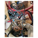 Sunburst Copper Wall Hanging with Bead Strands