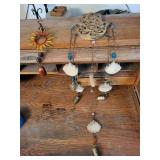 Sunburst Copper Wall Hanging with Bead Strands