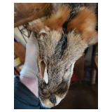 Natural Fur Tail and triangular side table