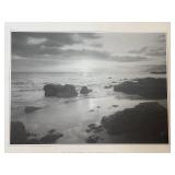 Sunset Splendor Framed Seascape Print - Black Frame Wall Art