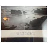 Sunset Splendor Framed Seascape Print - Black Frame Wall Art