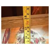 Framed Abstract Floral Painting - Large Square Canvas Artwork