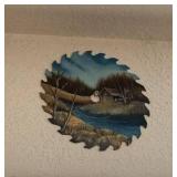 Decorative Circular Saw Blade Wall Art - Mountain Landscape