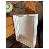 Ceramic Vase & 2 Wooden Crates (Lot of 3)