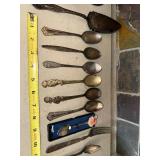 Vintage Ornate Silverplated Flatware Set - Spoons, Knives & Forks, Tarnished