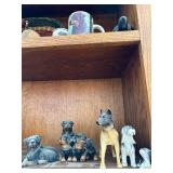 Dog Figurine Set with Rottweiler Mug - Great Dane, Dachshund & Poodle Figures