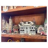 Department 56 Christmas Village Snow Village Original Snow Village & Home Town Series (Lot of 5)