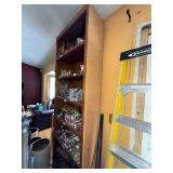 Tall Wood Bookcase - Multi-Shelf Display Unit (Contents Not Included)