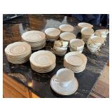 Theodore Haviland Concorde Teacups & Saucers Set - Gold Trim - Made in USA