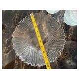 Glass Bowls - Frosted Ribbed Sunburst Pattern - Assorted Sizes