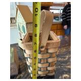 Right of Hutch - Wicker 3-Tier Storage Cart with Handle - Birdhouse Decor & Wind-Chime Set