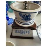 Blue & White Transferware Porcelain & Cobalt Glassware Collection