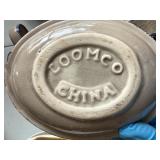 Dining Room - KOOMCO CHINA Ceramic Candle Holder Set - Blue Rim Leaf Motif, 3-Piece