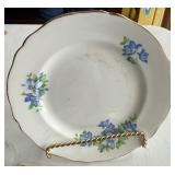 Dining Room - Grosvenor Bone China Blue & White Transferware - White House Plate & Holland Windmill Tile