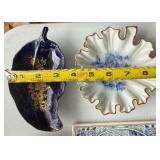 Dining Room - Grosvenor Bone China Blue & White Transferware - White House Plate & Holland Windmill Tile