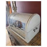 Painted Seaside Lighthouse Storage Chest