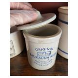 Kaukauna Klub Ceramic Mustard Jars - Not Cooked Never Heated (Lot of 4)