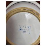 OTAGIRI Porcelain Vase & Bowl Set - Blue Floral Pattern, Japan