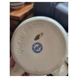 Delft-Style Blue Floral Condiment Set with 4 Lidded Pots and Bottle Vase