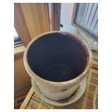 Ceramic Planter Pot With 3 USA Logo - Large 12 in Tall