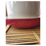 Ceramic Planter Pot With 3 USA Logo - Large 12 in Tall