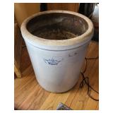 8-Gallon Stoneware Crock - Crown Mark U.S.A. Blue-Gray Ceramic Jar