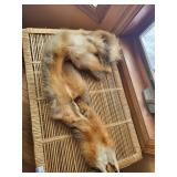 Fox Fur Pelts - Natural Gray & Brown (Lot of 2)