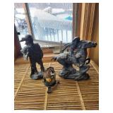 Cowboy on Horse Figurines (Lot of 2)
