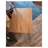 Wooden Drop-Leaf Folding Table - Light Oak Finish, Compact 2-Leaf Design