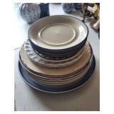 Blue & White China Dinnerware Set - Plates & Bowls, Made in China
