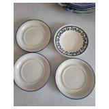Blue & White China Dinnerware Set - Plates & Bowls, Made in China