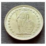 1958 Switzerland Silver 1/2 Franc