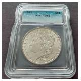 1887 Morgan Dollar - ICG MS65