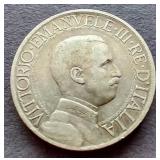 1913 Italy Silver 1 Lira
