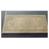 1942 Philippines Guerilla Issue 5 Pesos Note